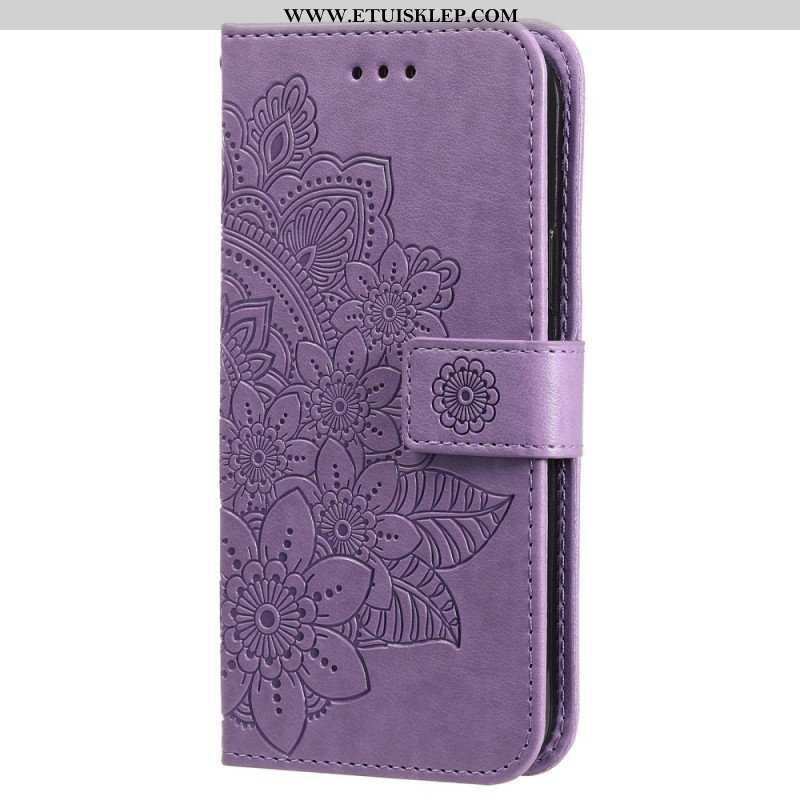 Etui Folio do Vivo Y22s z Łańcuch Paskowata Mandala